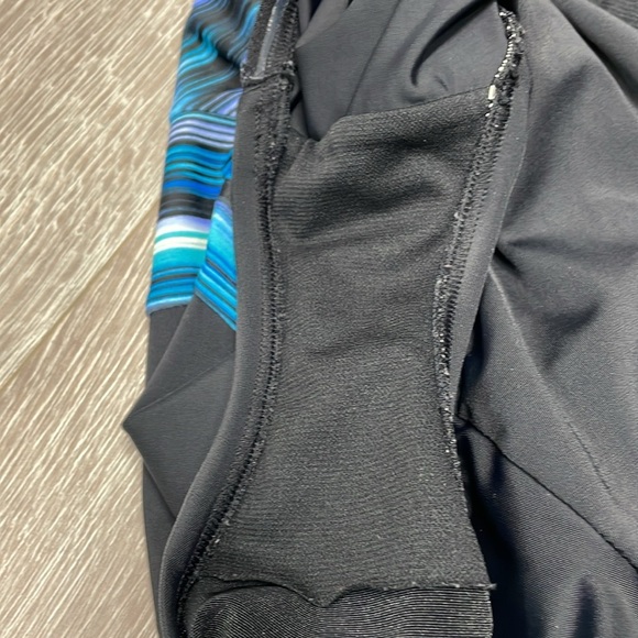 Gabar Horizon Stripe High Neck One Piece Tummy Control Swimsuit 12 - Picture 15 of 15